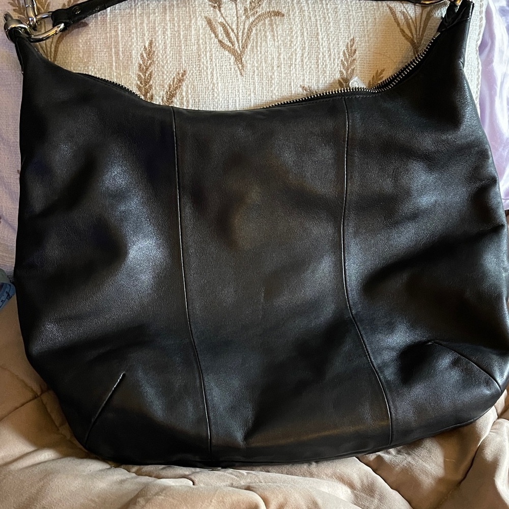 Coach Black Leather Shoulder Bag NoL1260-F22309 - Picture 3 of 5